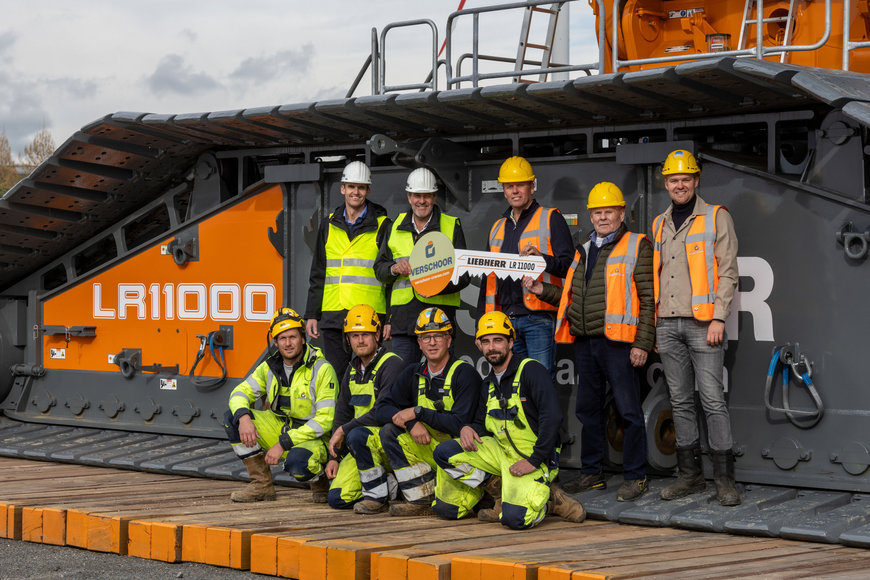 Der LR 11000 von Liebherr packt’s: höhere Windturbinen und schwerere Gondeln
